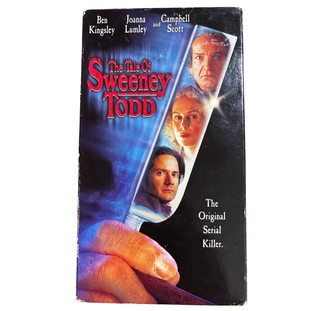 The Tale of Sweeney Todd VHS (1997) Ben Kingsley Goth movie y2k horror film